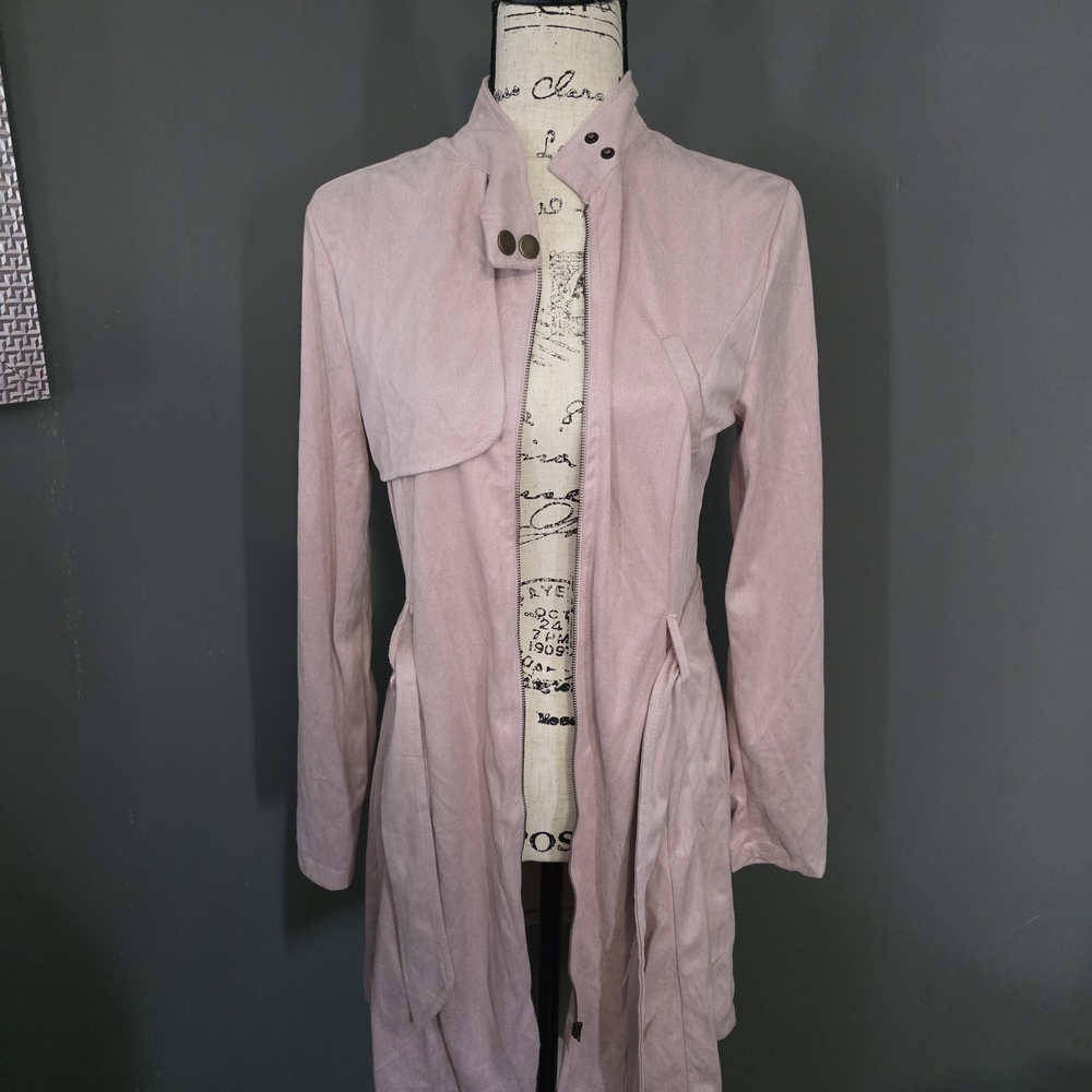 Women's Pink Trench Coat